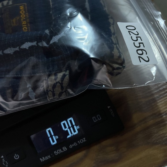 Woolrich Shirt Mens Large Blue Fish Print Fishing Lures Ripstop Cotton Button Up - Picture 9 of 9